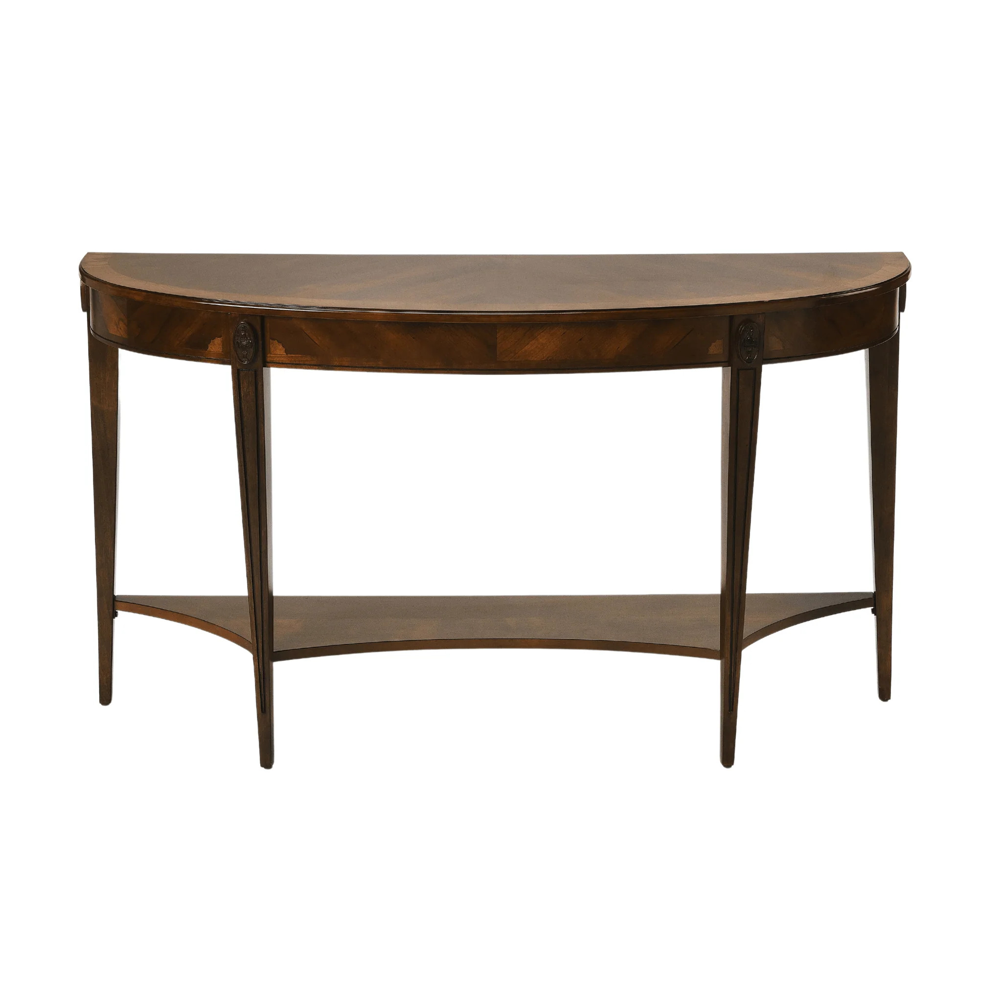 Demilune Console Table in Nutmeg Finish | The Well Appointed House, LLC