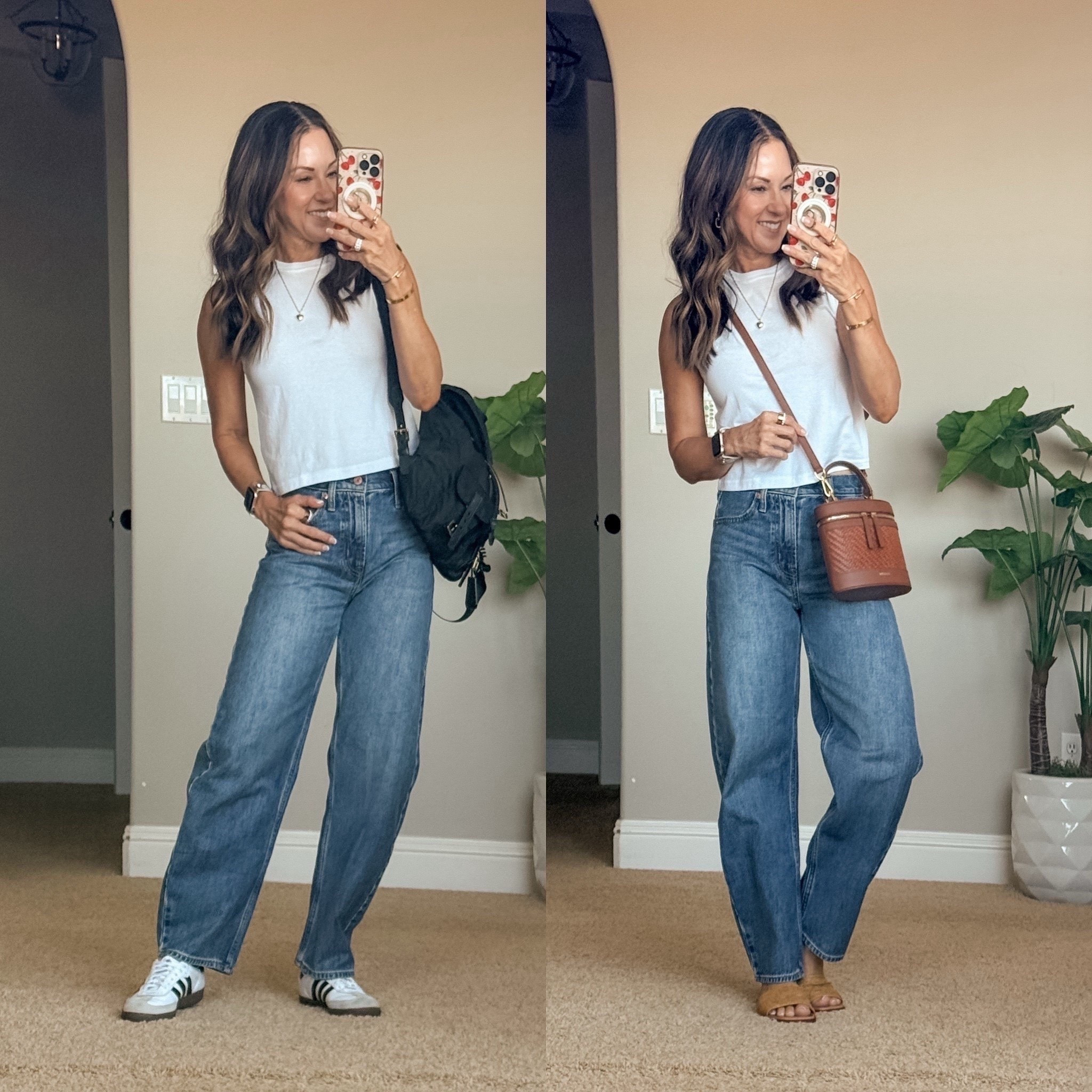 Petite friendly barrel jeans you need These are so good and actually work for shorter frames. I love the relaxed fit with a little structure, plus they're super comfortable with just the right amount of stretch.
They come in three length options which makes such a difference. Easy to style with sneakers, sandals, or even a heel.

Wearing size 24 petite in a medium wash
I linked a similar tank
For reference: I'm 5'1", 107 Ibs

barrel jeans, petite friendly jeans, high rise jeans, everyday outfit ideas, casual denim outfits, how to style barrel jeans, spring outfits, amazon fashion finds

#LTKootd #LTKSeasonal #LTKPetite