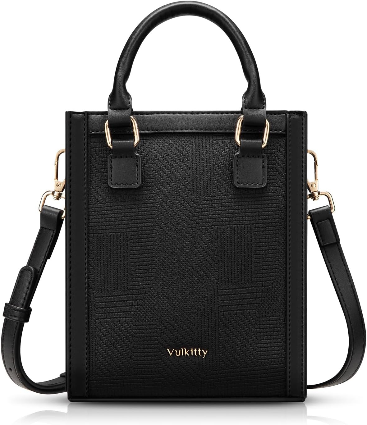 Vulkitty Small Tote Bag for Women Shoulder Handbags with Adjustable Strap Mini Top Handle Casual ... | Amazon (US)