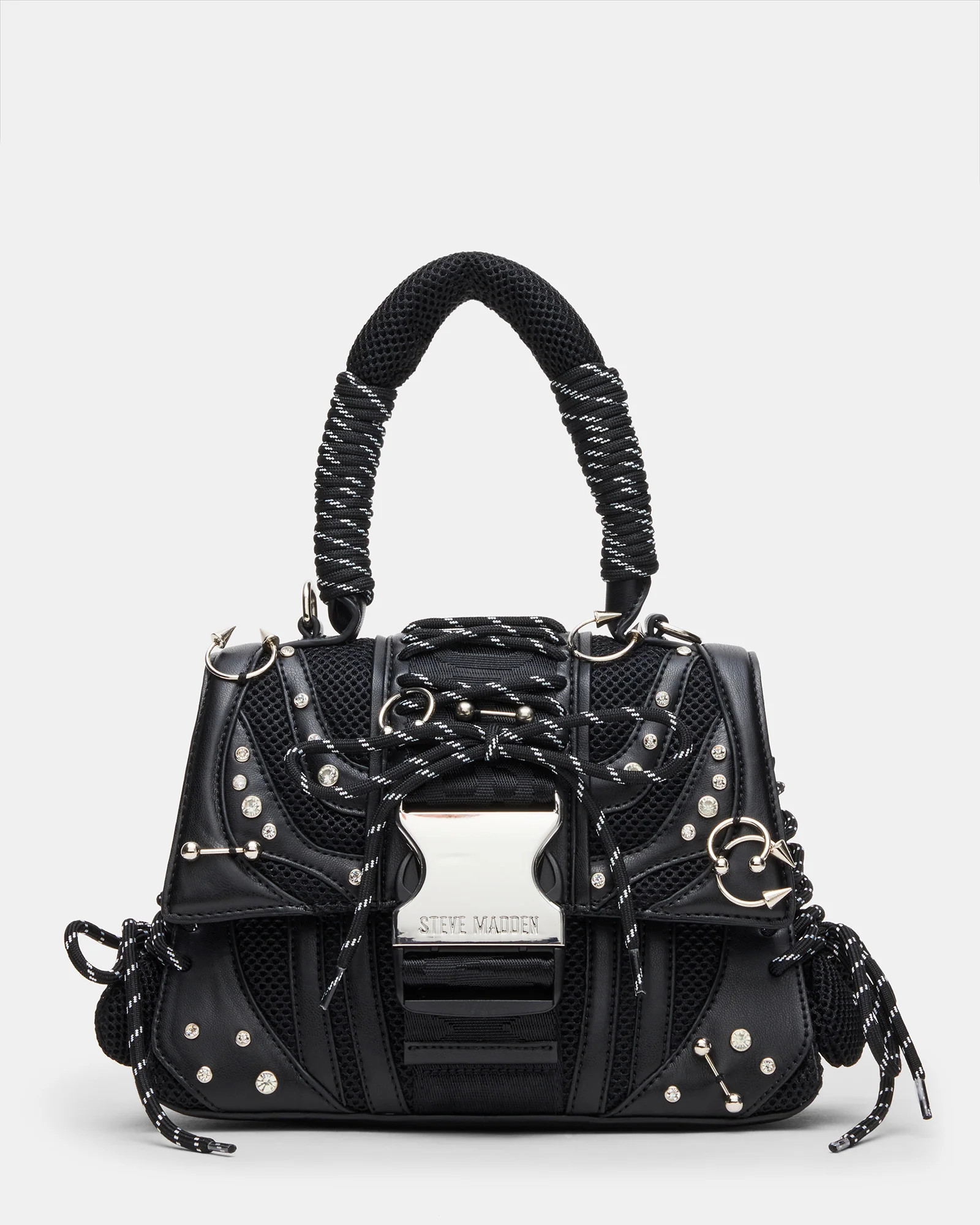 DIEGO BAG BLACK/SILVER PIERCING | Steve Madden (US)
