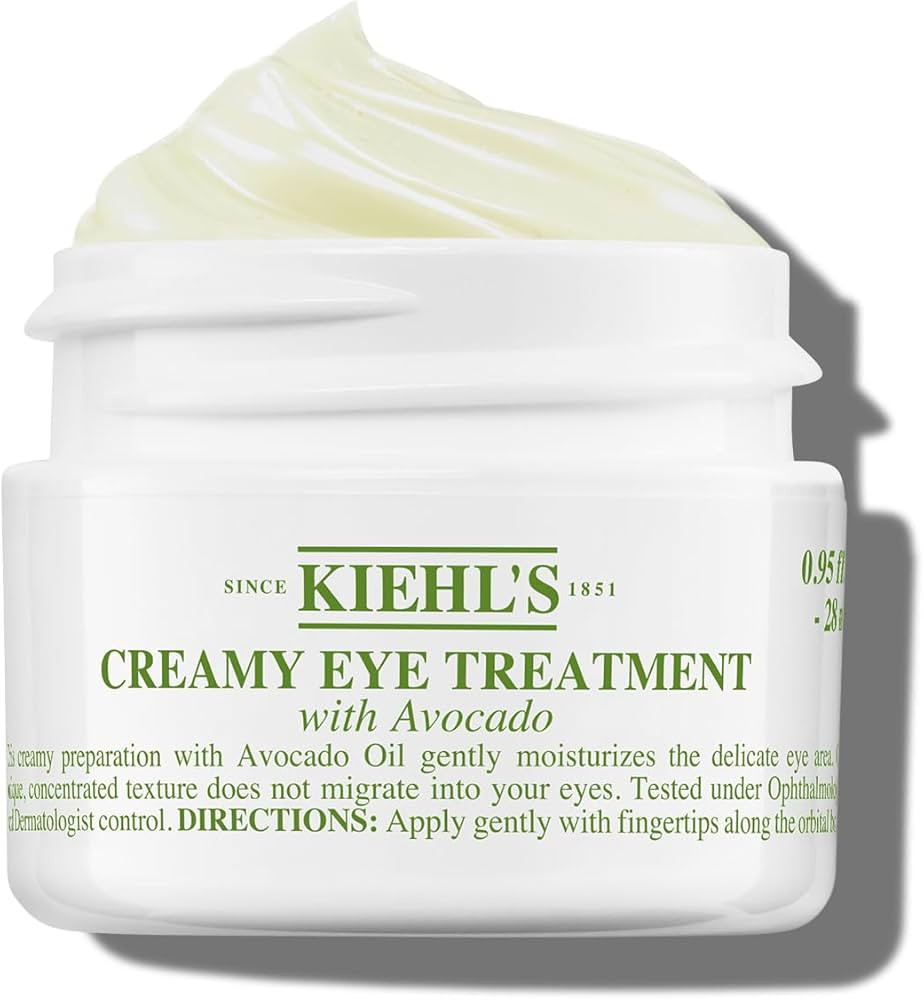 Kiehl's Avocado Eye Treatment, Under Eye Cream for Puffiness and Dark Circles, with Caffeine to C... | Amazon (US)