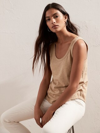 Slub Cotton-Modal Tank | Banana Republic (CA)