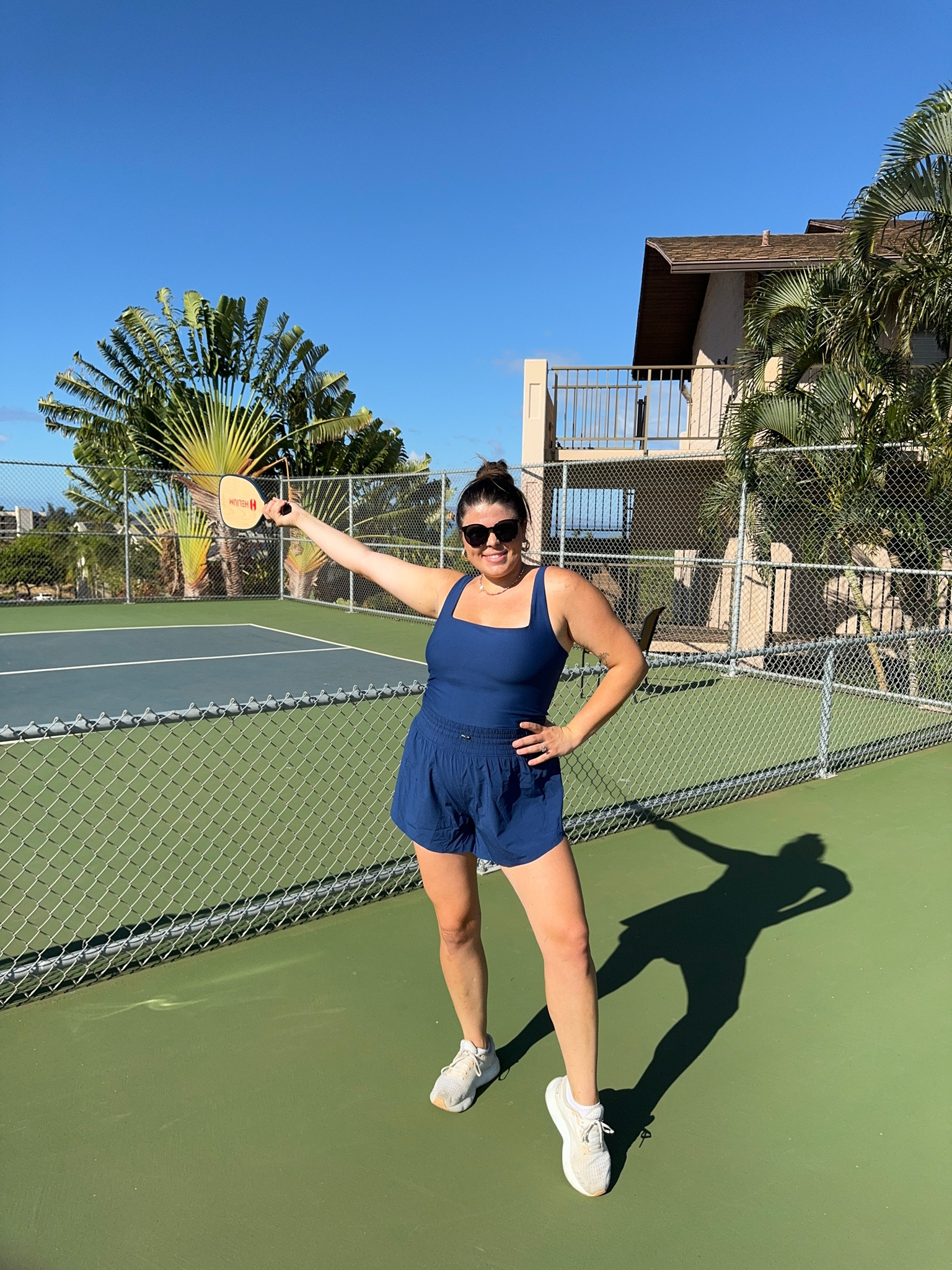Pickleball outfit today! It’s a sunny 80° day in Maui and I love these athletic rompers especially when I go on trips, it’s an entire outfit but only one thing to pack! 

Built-in padding, built-in shorts underneath, adjustable waistband and adjustable shoulder straps! I wear size XL - have and love this in black too! 

Outfit, travel outfit, Abercrombie and Fitch, midsize, Pickleball, tennis , golf, skort

#LTKFitness #LTKMidsize #LTKActive