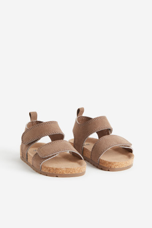Strappy Sandals - Dark beige - Kids | H&M US | H&M (US + CA)