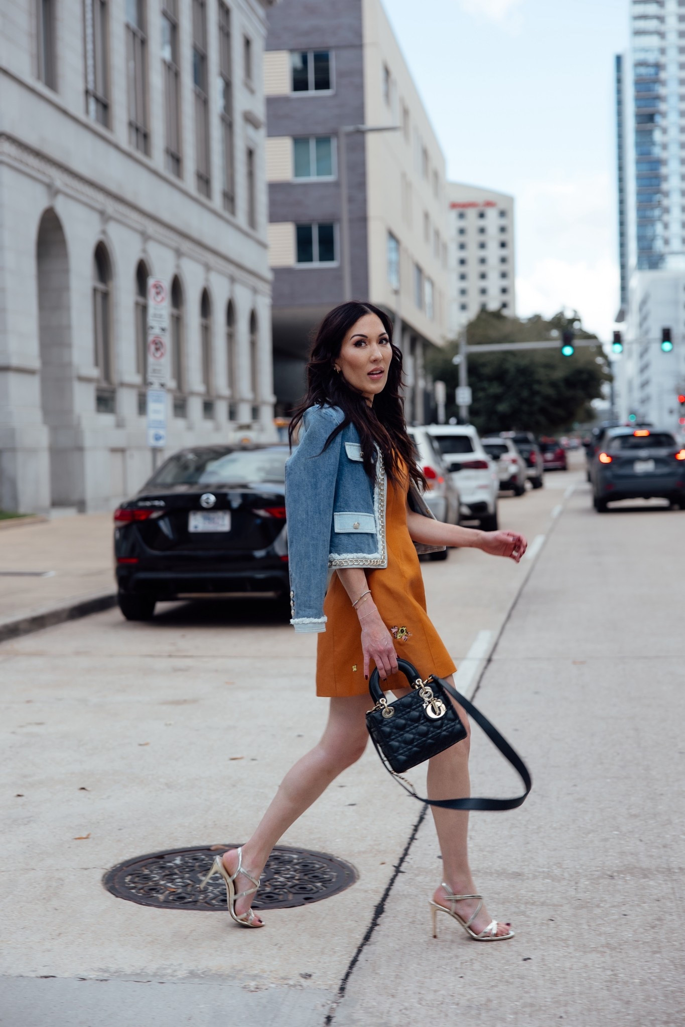 Love this denim jacket to throw over the shoulders on a dress to finish a look! 

#LTKdayinmylife #LTKOver40 #LTKootd