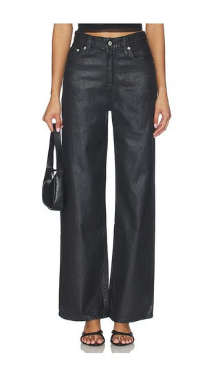 LEVI'S Ribcage Wide Leg Jeans in Black. - size 30 | Revolve Clothing (Global)