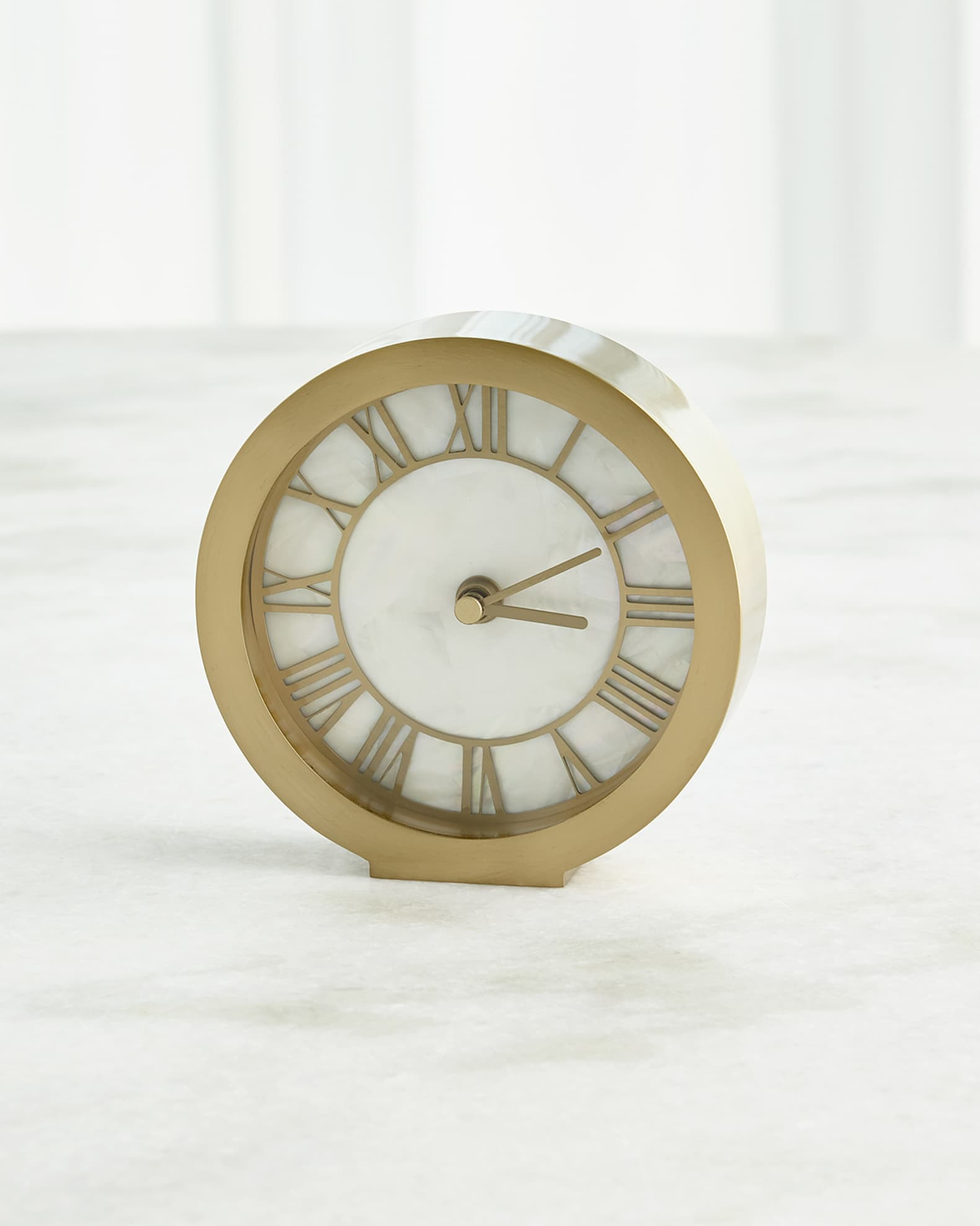 Mother-of-Pearl Clock | Neiman Marcus