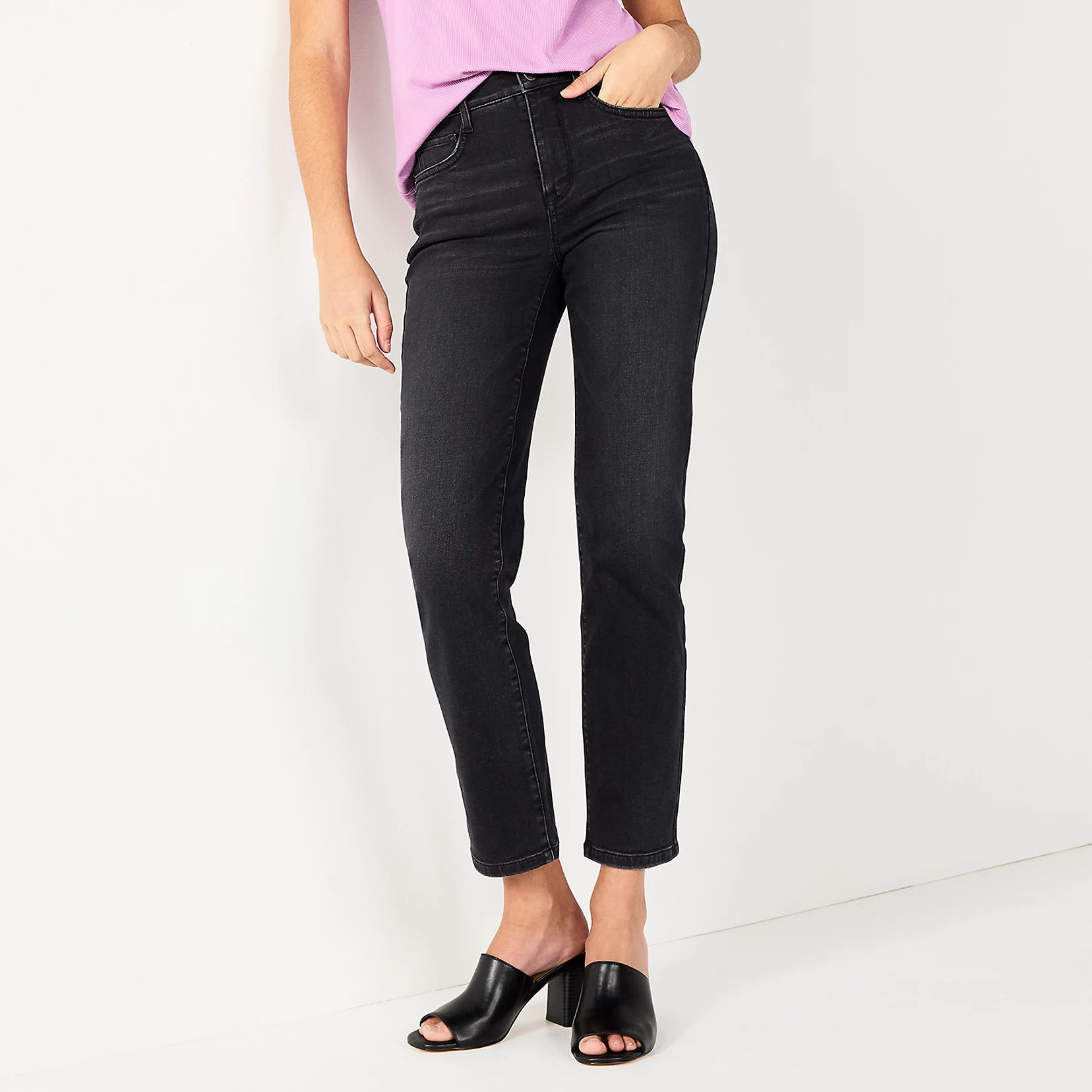 Women's Nine West Sculpting Straight Jeans | Kohls | Kohl's
