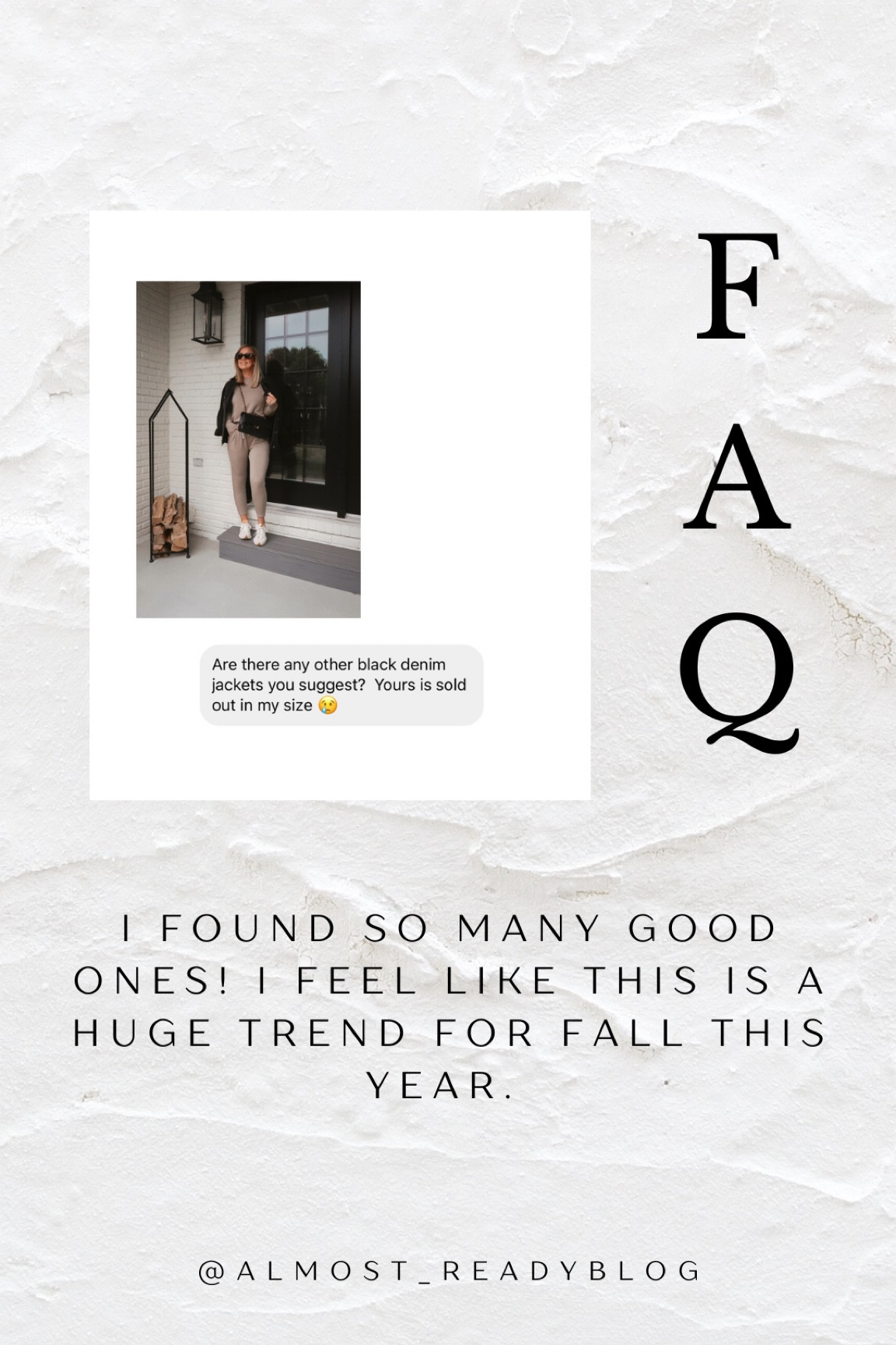 My exact black denim jacket is linked from Abercrombie (XS) and I found so many cute ones at all different price points! 🍂 Love this trend for fall and will be so cute with denim blue jeans too! 

#LTKsalealert #LTKfindsunder50 #LTKfindsunder100