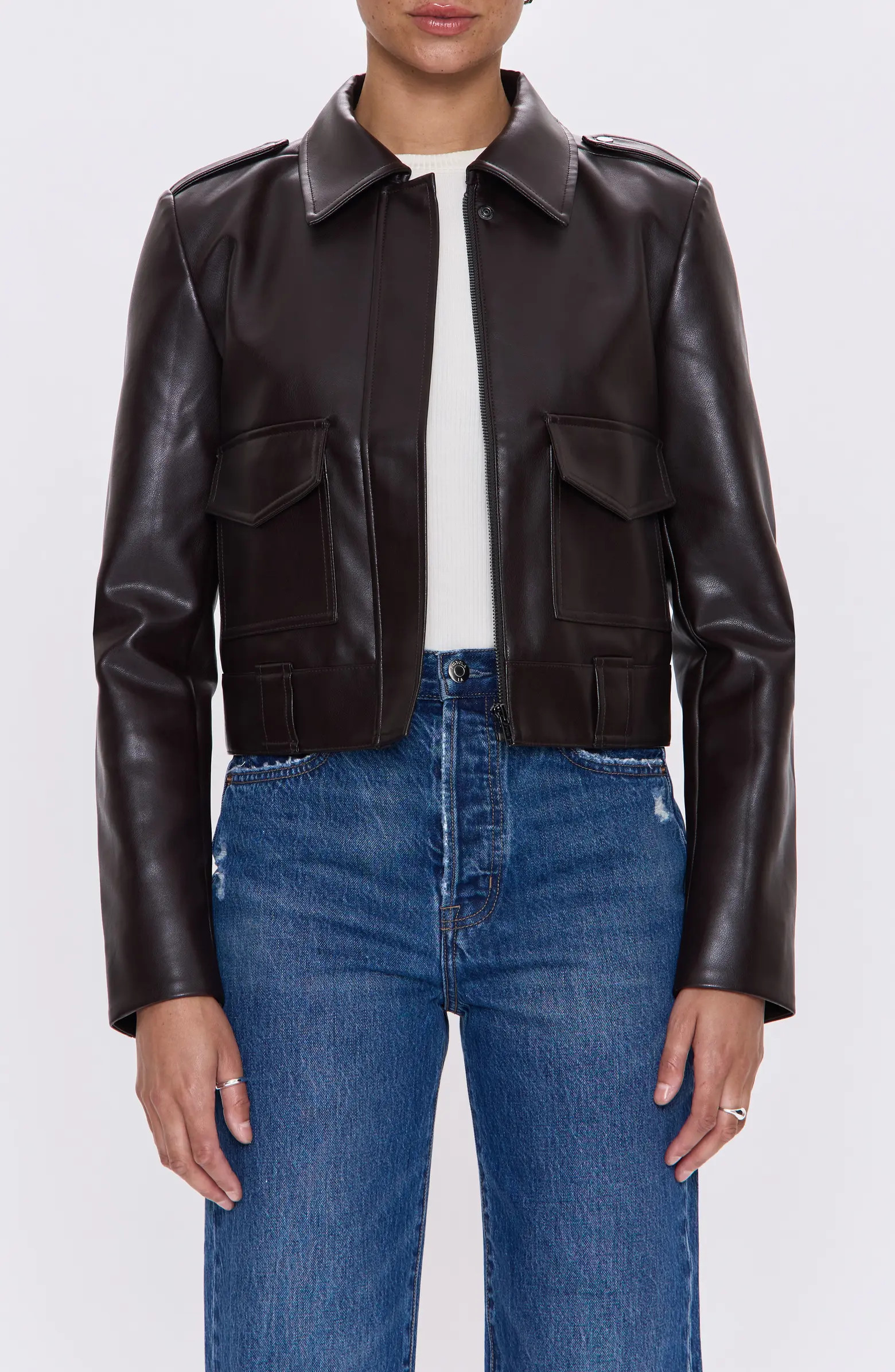 Bex Faux Leather Crop Jacket | Nordstrom