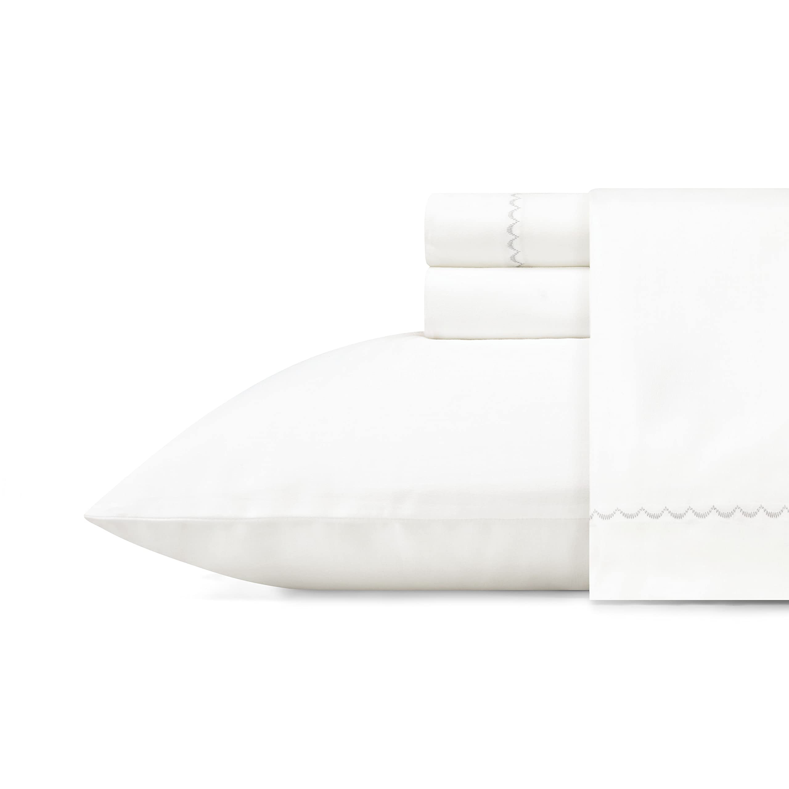 Vera Wang - King Sheets, Smooth Cotton Sateen Bedding Set, Wrinkle-Resistant Home Decor (Simple S... | Amazon (US)