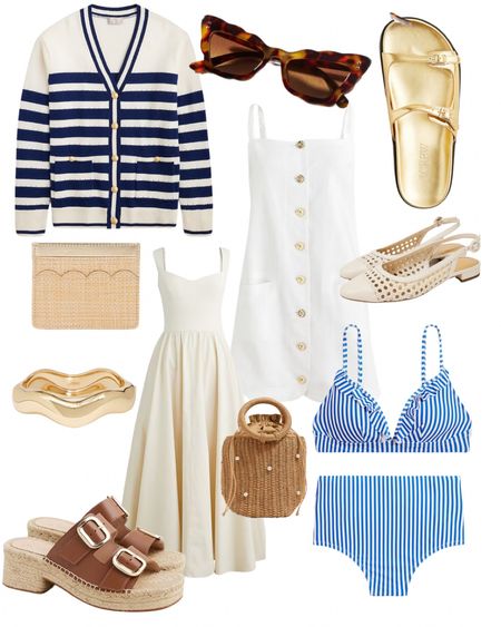 Recent favorites are all JCrew and JCrew factory for summer 😎
Swim, white linen dresses, striped cardigan, raffia bags and more 


#LTKStyleTip #LTKSwim