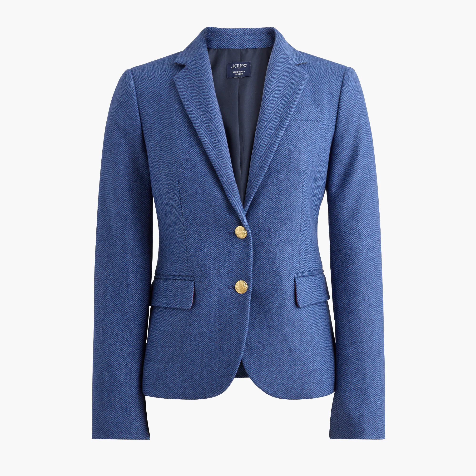 Herringbone wool-blend schoolboy blazer | J.Crew Factory