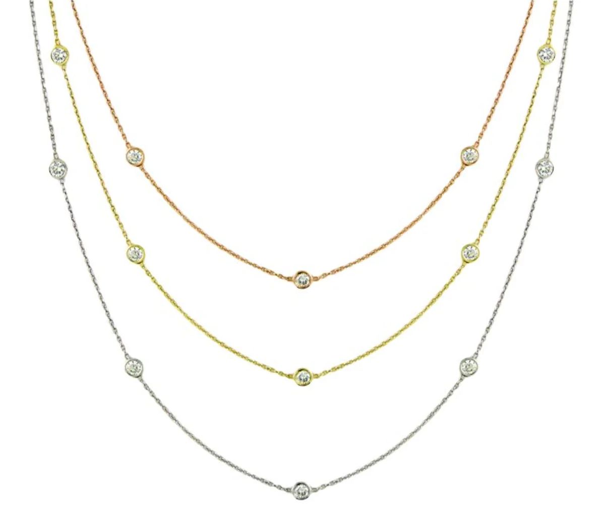 diamond station necklace | Diamond Aupair
