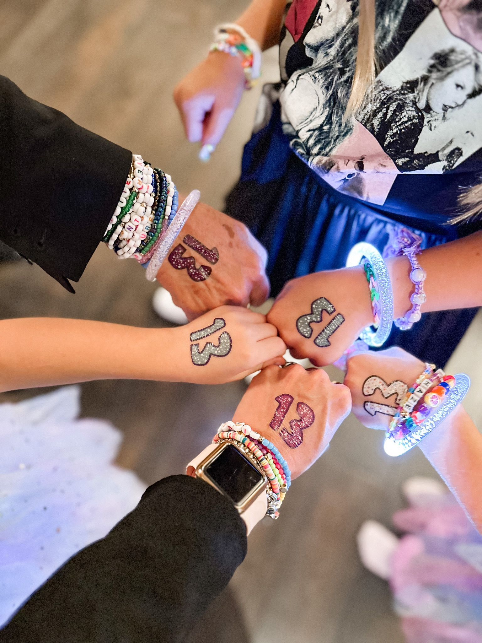 Eras tour
13 tattoos 
Taylor swift
LED bracelet 