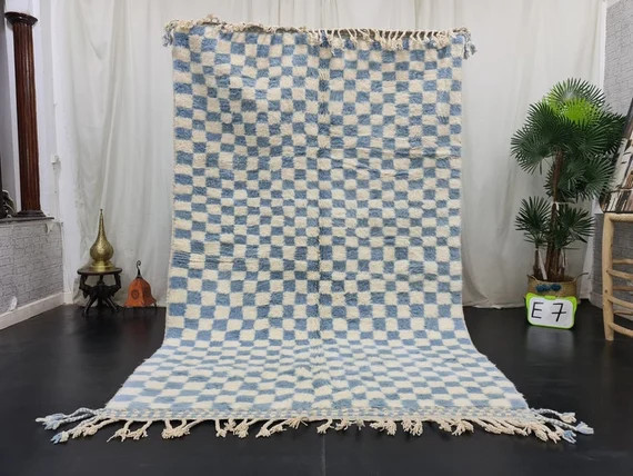 Gorgeous Beni Ourain Rug Moroccan Handmade Carpet White and | Etsy | Etsy (US)