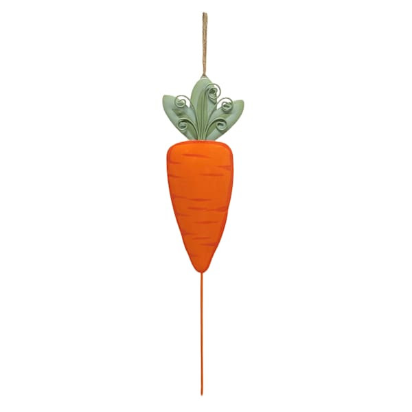 Homespun Easter Carrot Pick, 14" | At Home