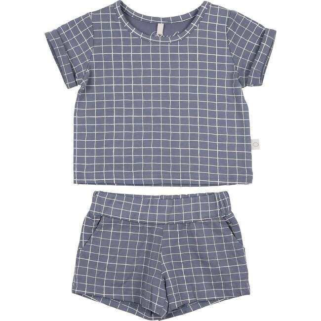 Grid Short Set, Slate | Maisonette