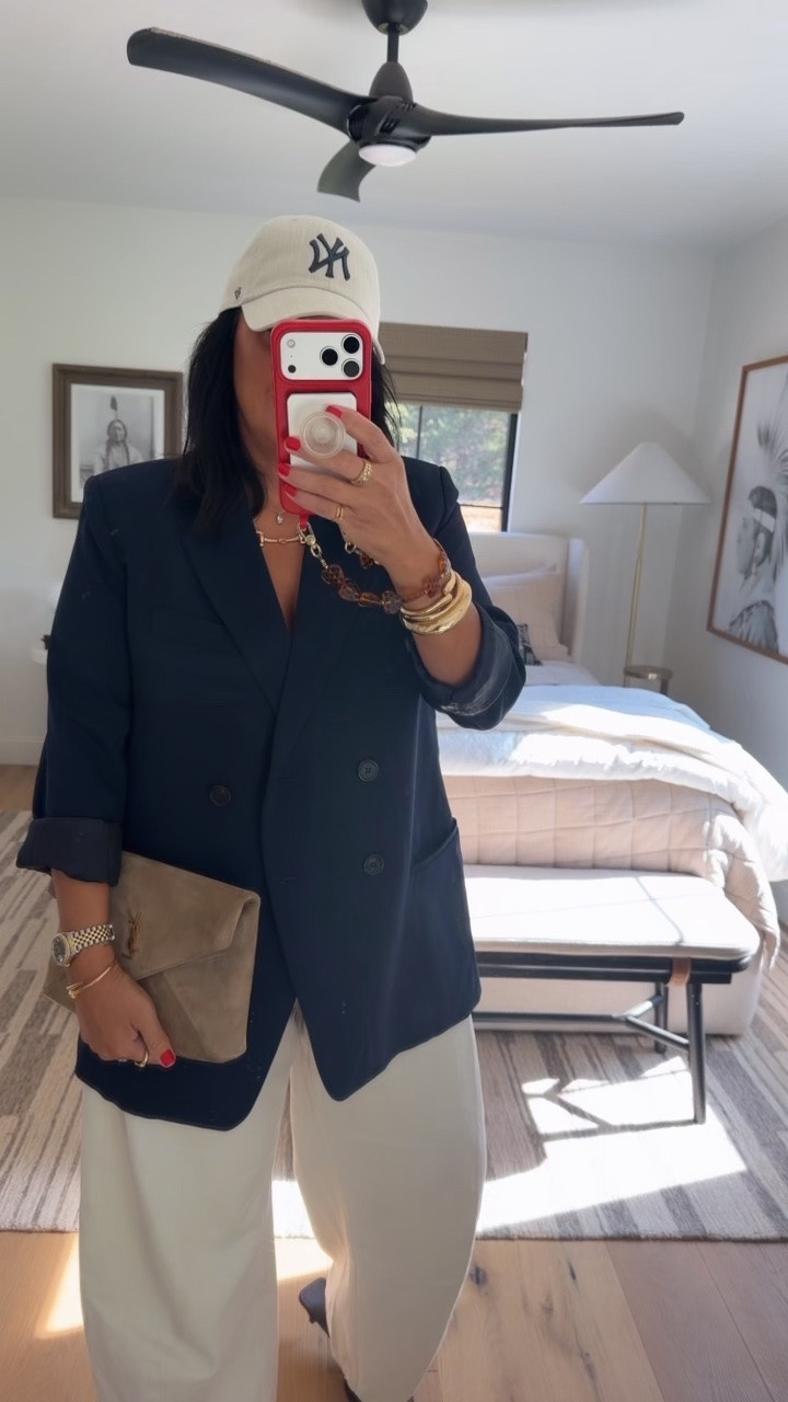 Blazer size large, tank size medium, jeans size 29 (I’m a curvy size 8), shoes fit tts.

#LTKootd #LTKWorkwear #LTKMidsize