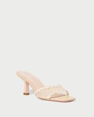 Milena Almond Mesh Mid-Heel Mule | Loeffler Randall