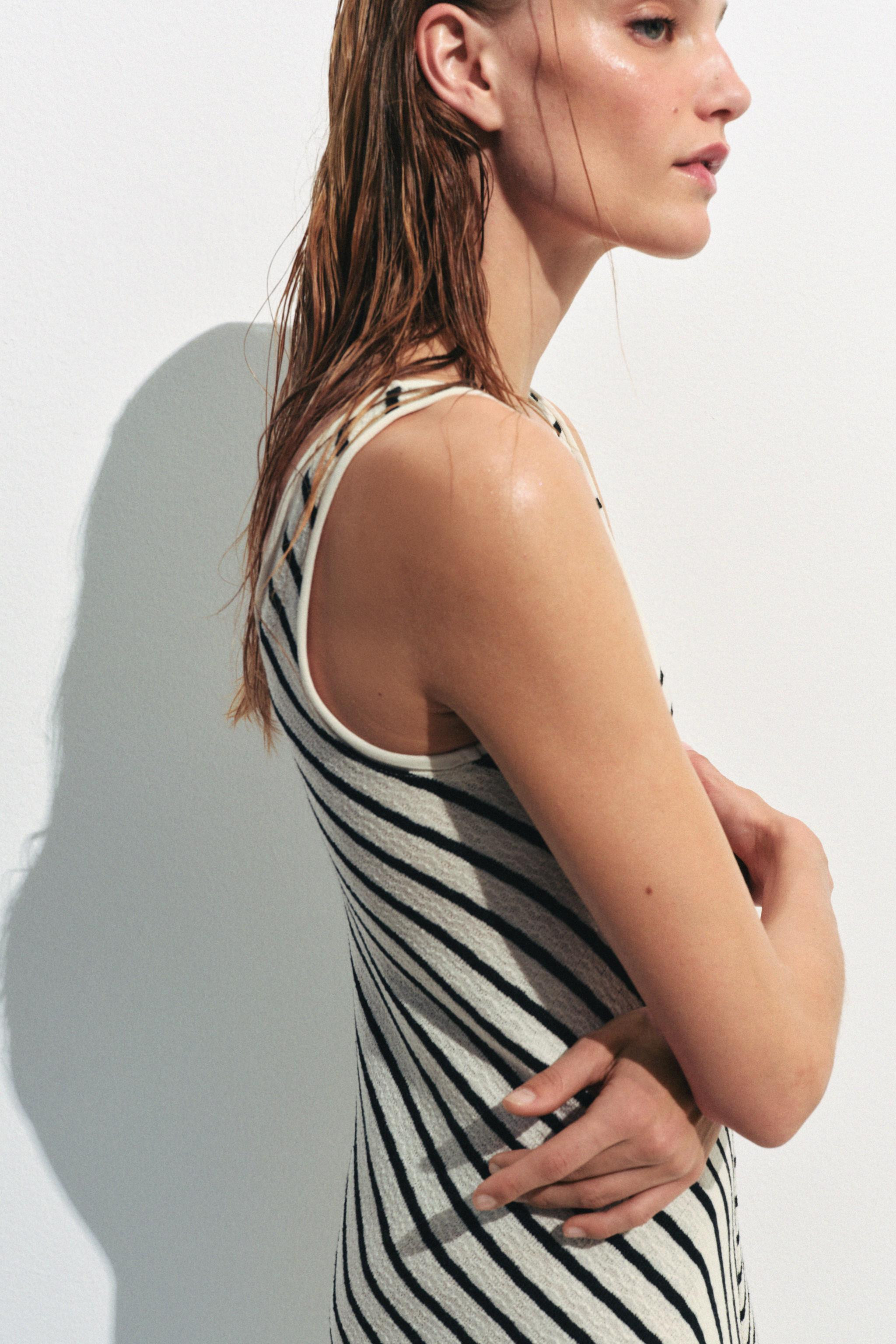 RUSTIC STRIPED DRESS | Zara UK