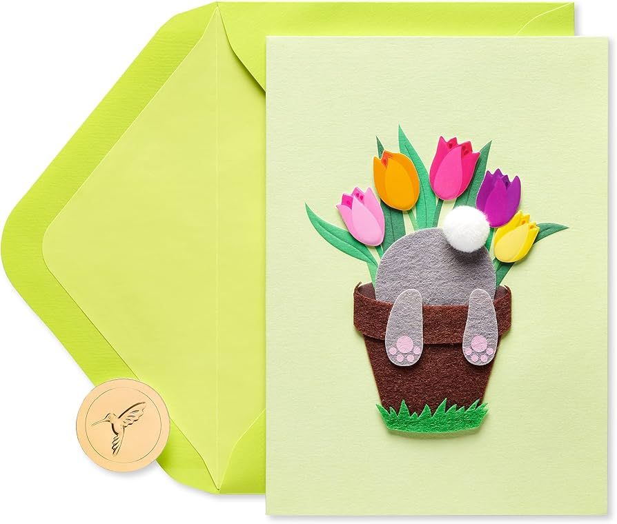 Papyrus Easter Card for Kids (Bunny in Flower Pot) | Amazon (US)