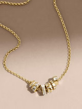 Renee Charm Necklace - Gold/Pavé | BaubleBar (US)