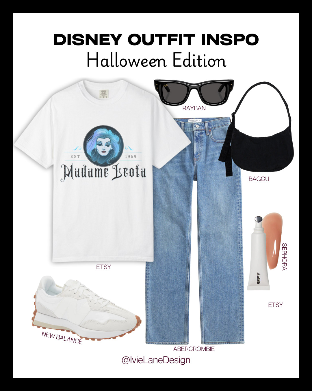 Foolish mortals, but make it fashion.
Channeling all the spooky vibes in this Haunted Mansion-inspired Halloween look at Disneyland! This outfit is perfect for trick-or-treating down Main Street or posing with hitchhiking ghosts.
Tap to shop the look and haunt in style! 

 #LTKSeasonal #LTKTravel #LTKFamily