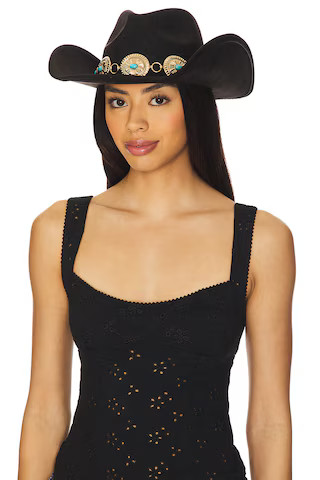 8 Other Reasons Faux Suede Dixie Cowboy Hat in Black from Revolve.com | Revolve Clothing (Global)