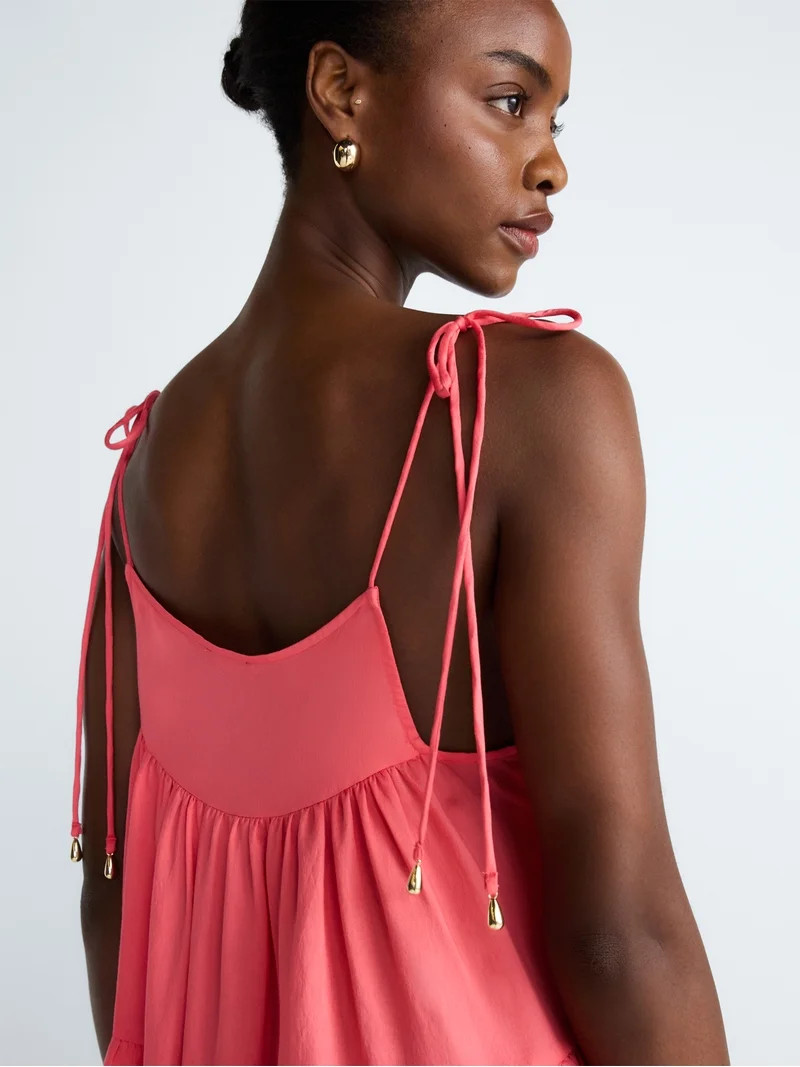 Scoop Women\u2019s Flowy Tier Mini Dress, Sizes XS-XXL | Walmart (US)