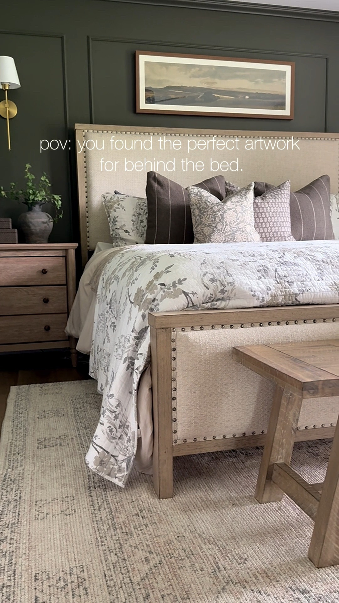 Found the perfect art for behind the bed!

#LTKHome