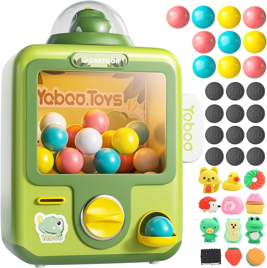 Skirfy Claw Machine for Kids,Dinosaur Mini Vending Machine, Prize Dispenser Toys for Girls and Bo... | Amazon (US)