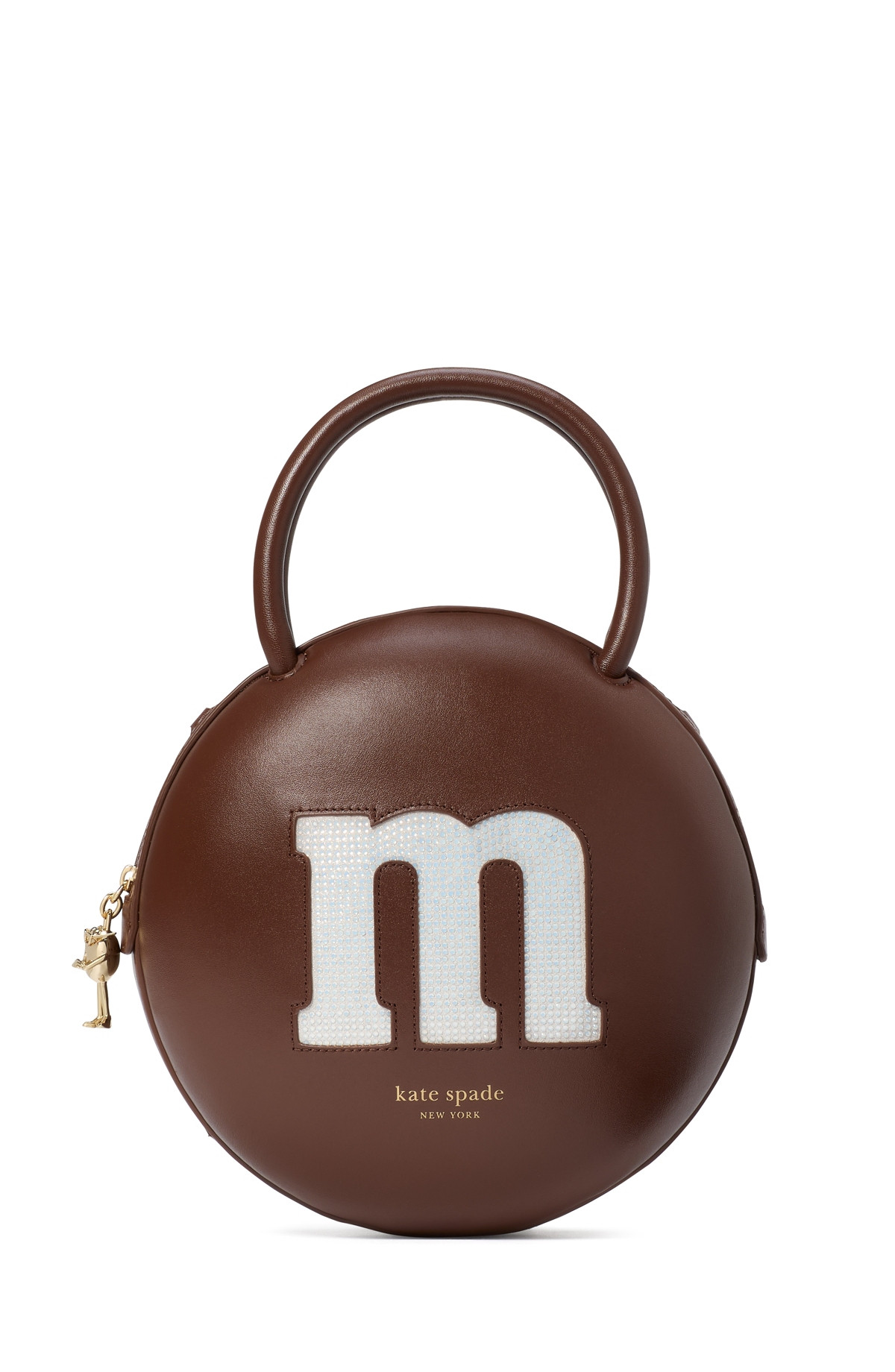 Kate Spade New York X M&M's Embellished Smooth Leather 3D Crossbody Bag - Brown Multi | Macy's