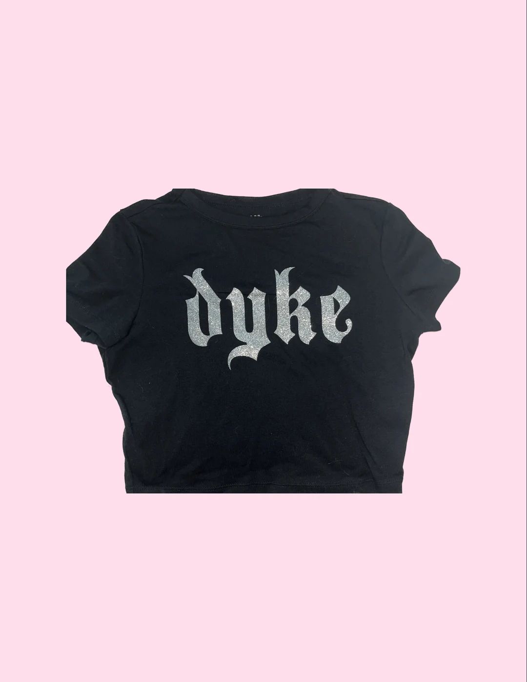 Dyke Glitter Lesbian Pride MUNA Baby Tee T-shirt Crop Top - Etsy | Etsy (US)