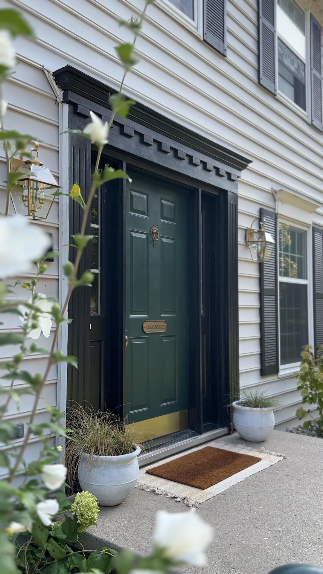 french inspired front door☁️✨
door: essex green by bm
trim: tricorn black by sw

#LTKHome #LTKVideo