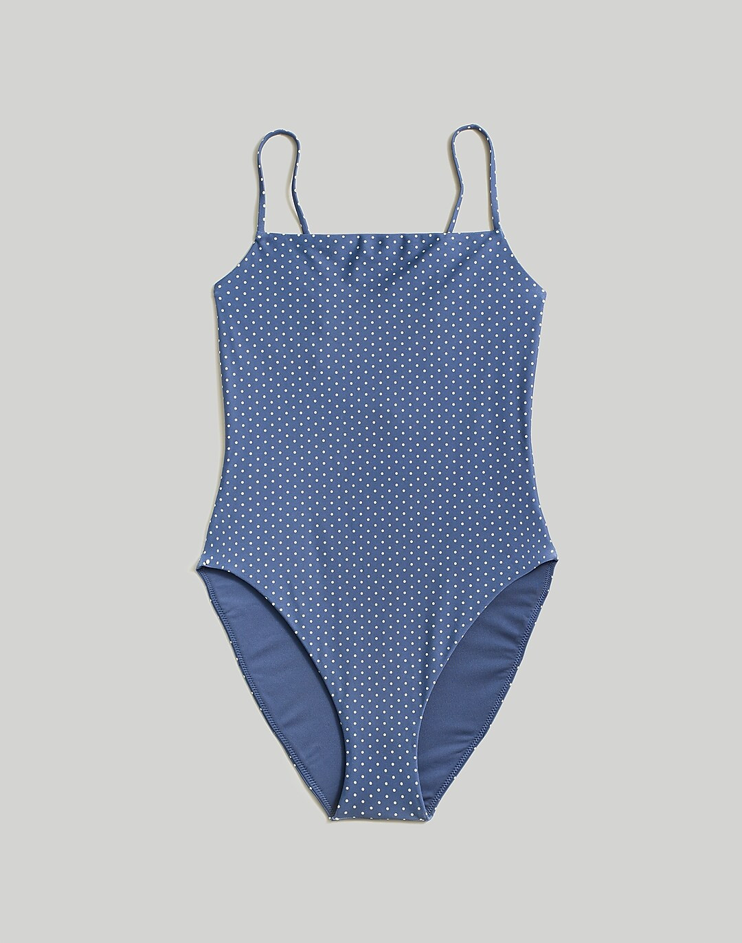 Square-Neck One-Piece Swimsuit in Polka Dot | Madewell