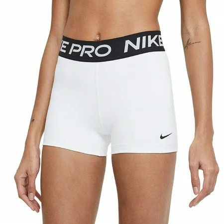 Nike Womens Pro 3 Shorts (White/Black/Black X-Small) | Walmart (US)