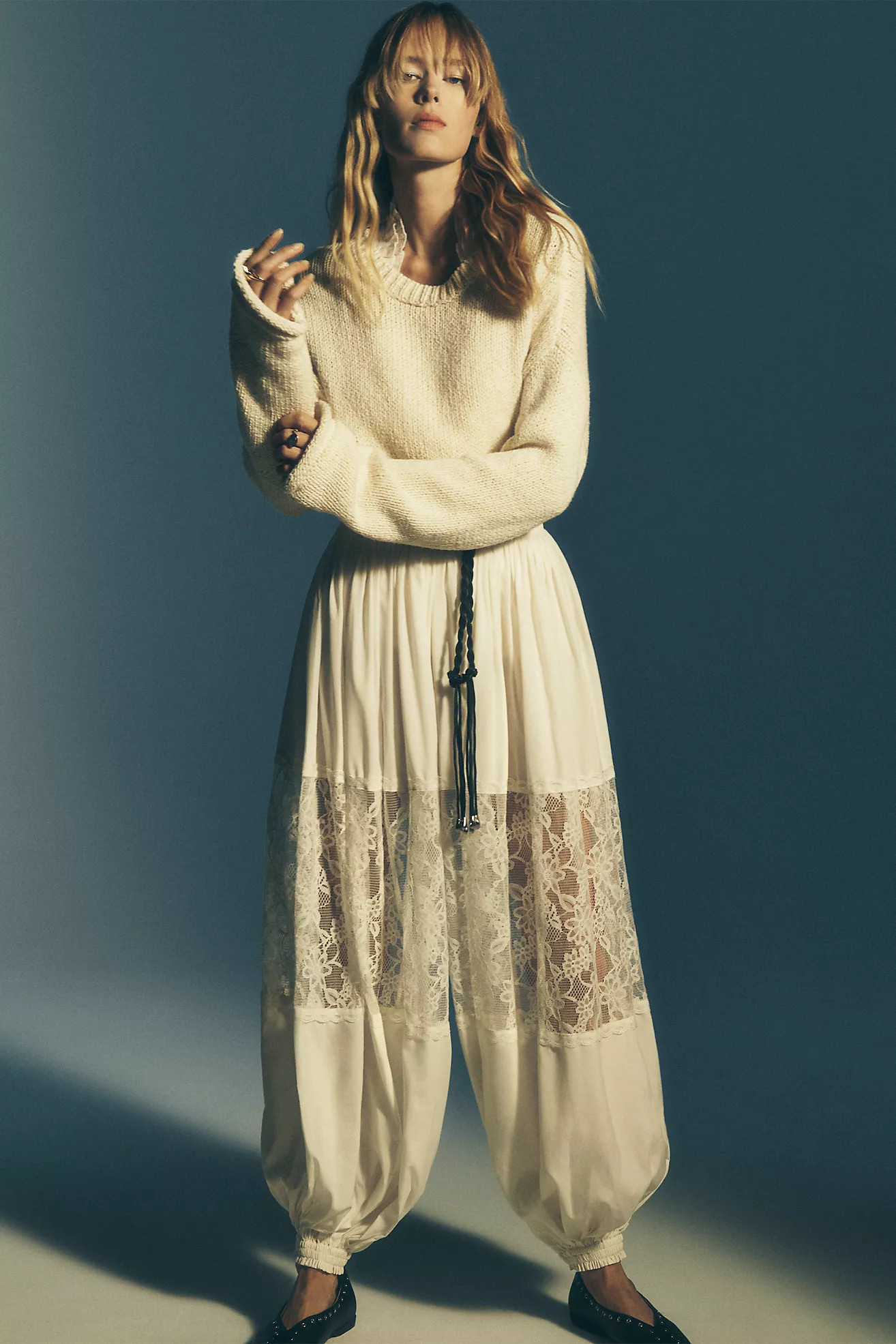 The Harlow Oversized Roll-Hem Sweater by Pilcro | Anthropologie (US)