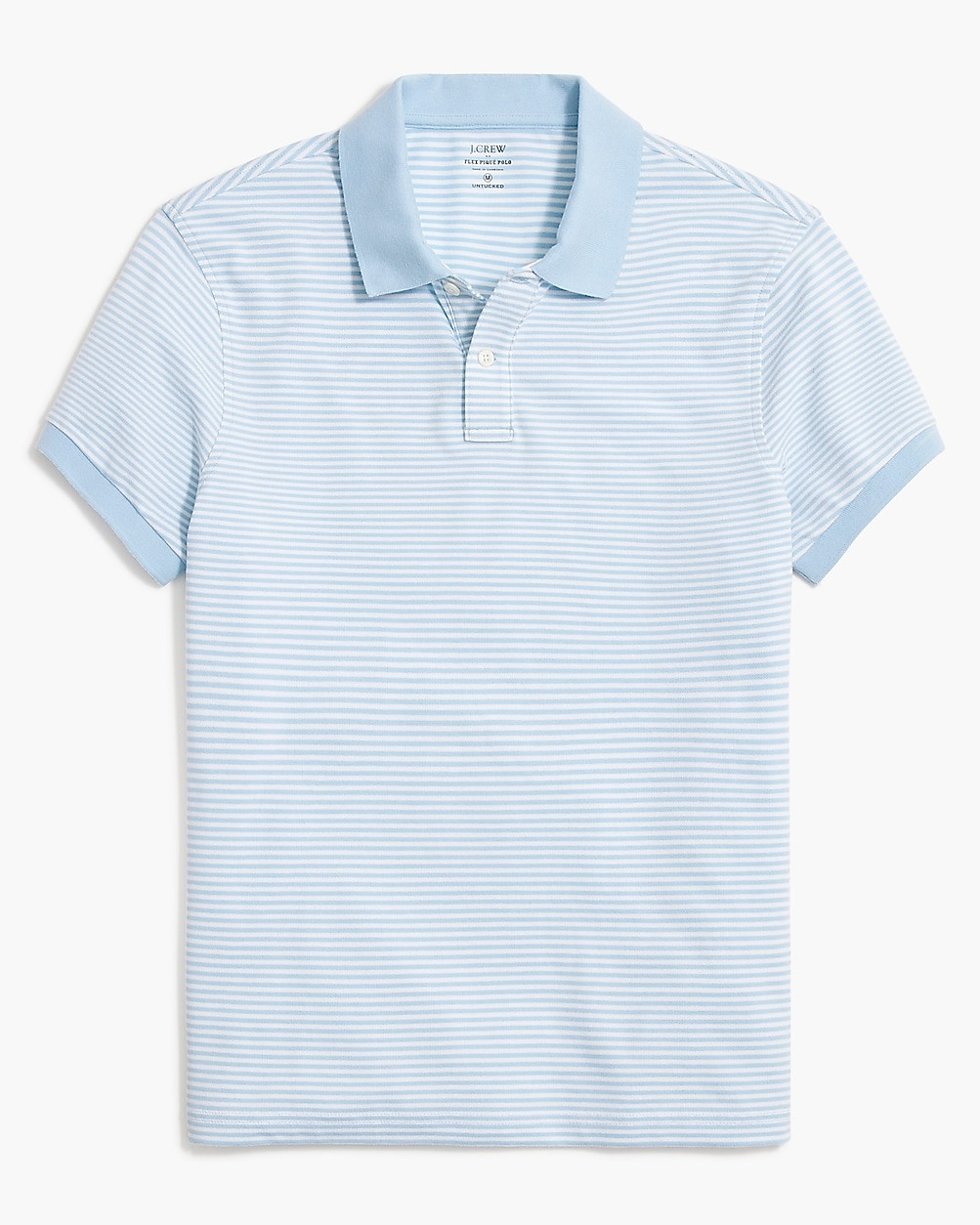 Untucked striped flex piqué polo | J.Crew Factory