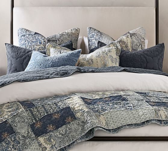 Delaney Patchwork Cotton Quilt & Sham | Pottery Barn (US)