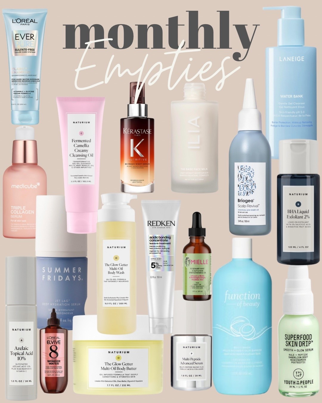 Monthly ✨ empties ✨ these were accumulated over the last month or 2, maybe even 3, but they’re products I’ll be repurchasing!!! 

#LTKStyleTip #LTKBeauty #LTKFindsUnder50