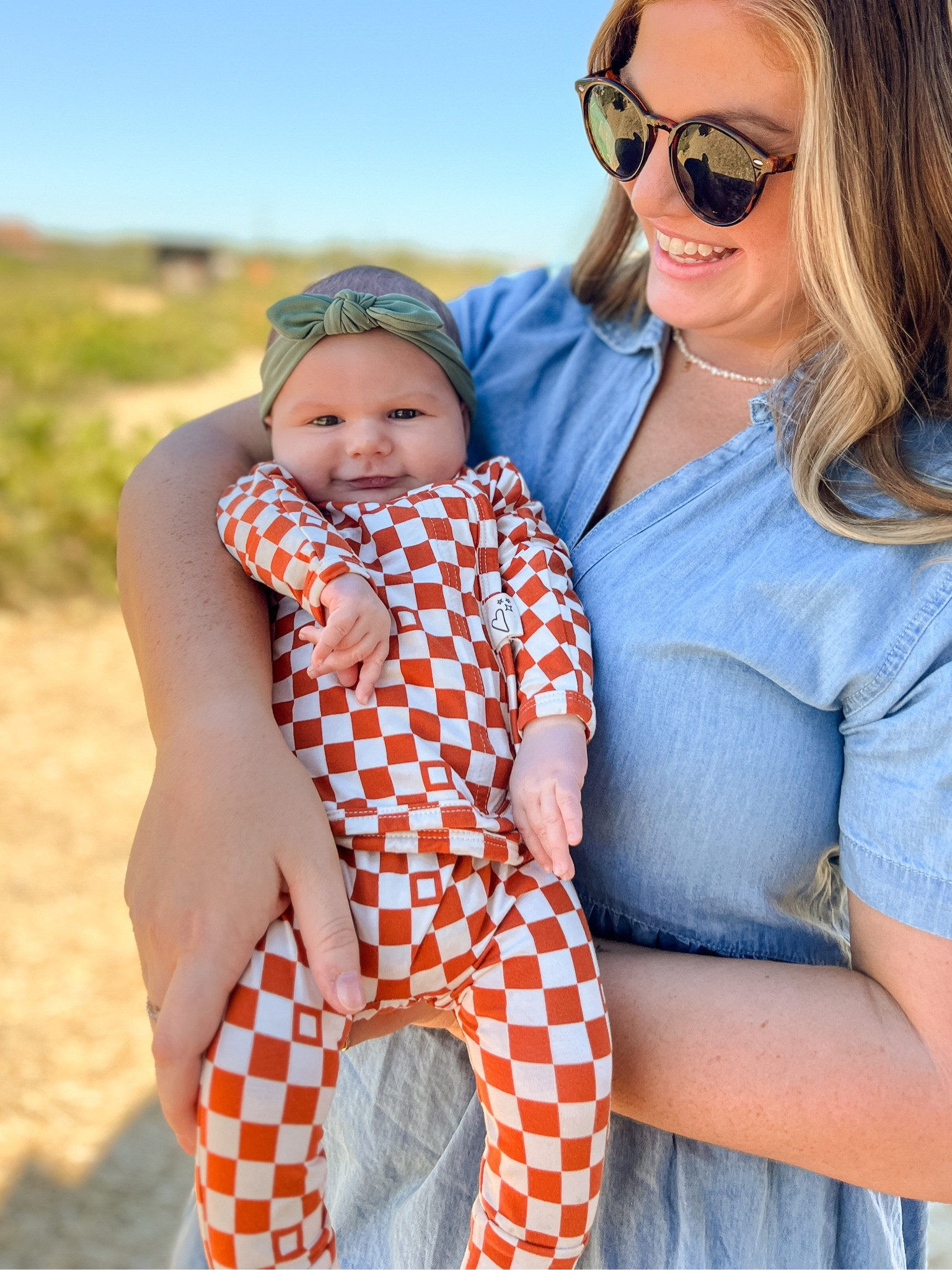 The cutest skin to skin baby onesie for fall time! Love the trendy checkered pattern🧡 

#LTKfindsunder50 #LTKstyletip #LTKbaby