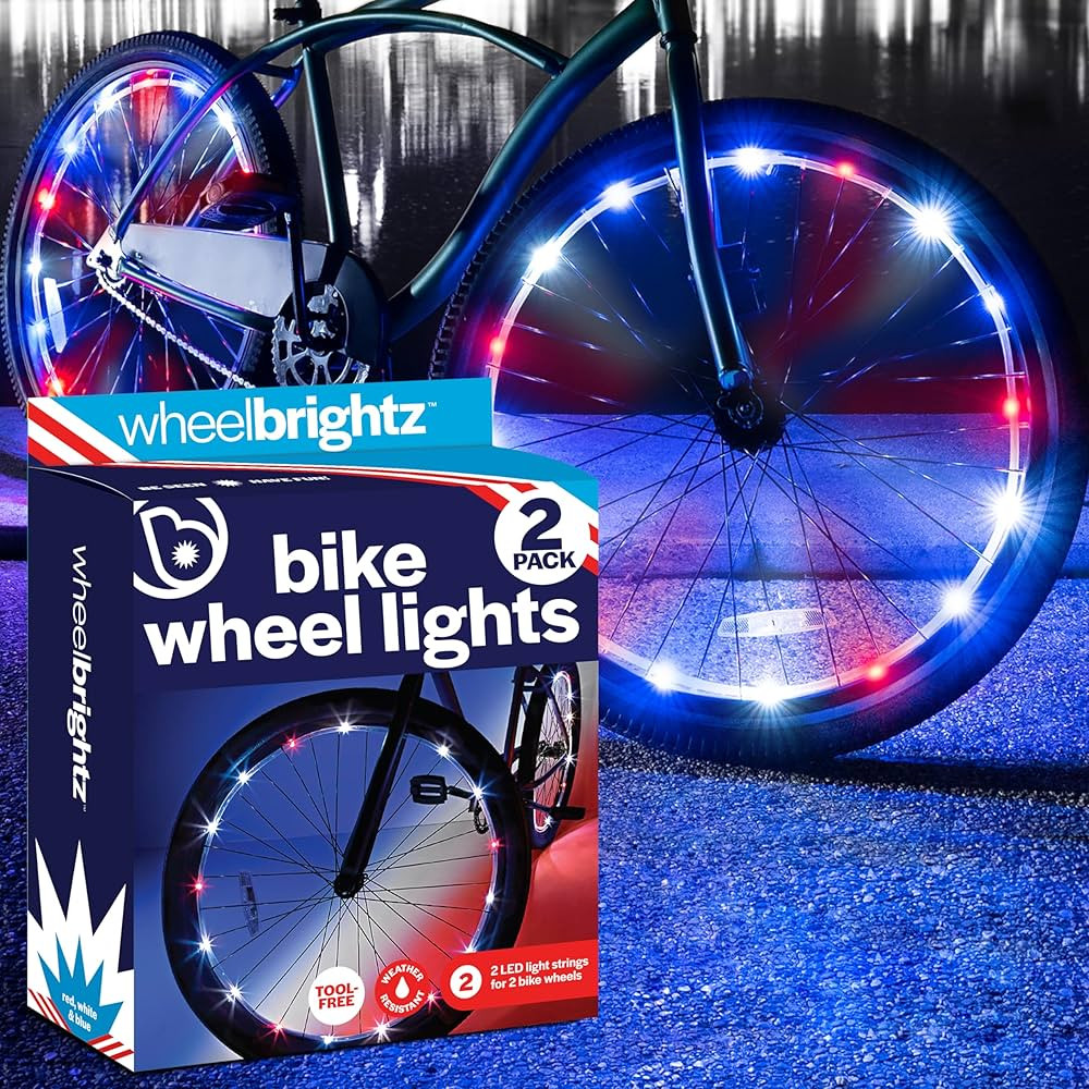 Brightz WheelBrightz LED Bike Wheel Lights - 2025 Edition with Superior Straps & LED-Weatherproof... | Amazon (US)