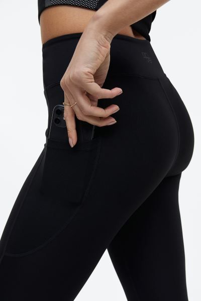 DryMove™ Pocket-detail Sports Leggings | H&M (US + CA)