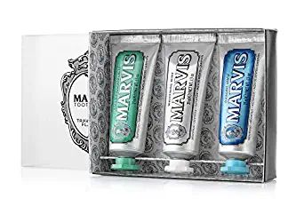 Marvis Marvis Travel with Flavor, Aquatic Mint, Whitening Mint, Classic Strong Mint, 6 oz. | Amazon (US)