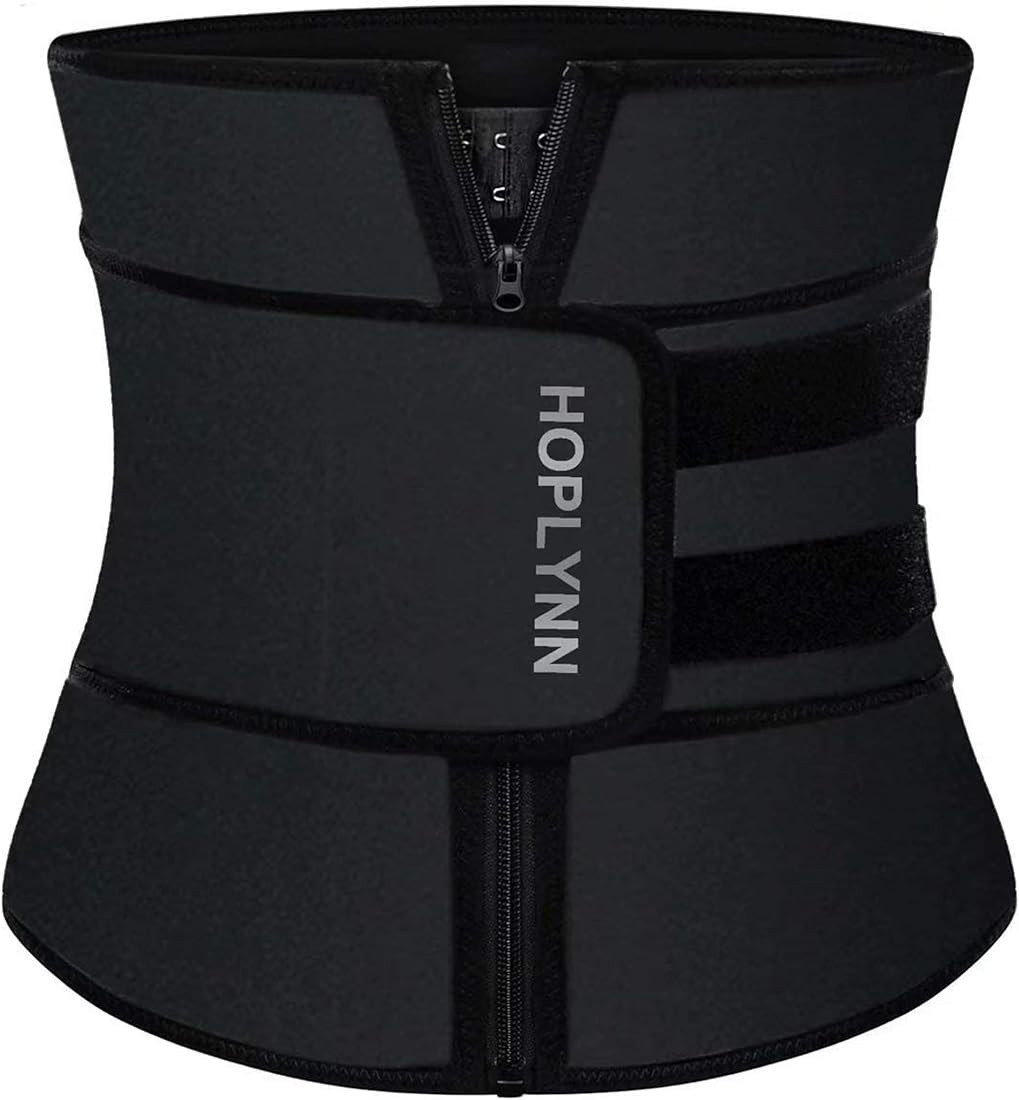 HOPLYNN Neoprene Sweat Waist Trainer Corset Trimmer Shaper Belt for Women | Amazon (US)