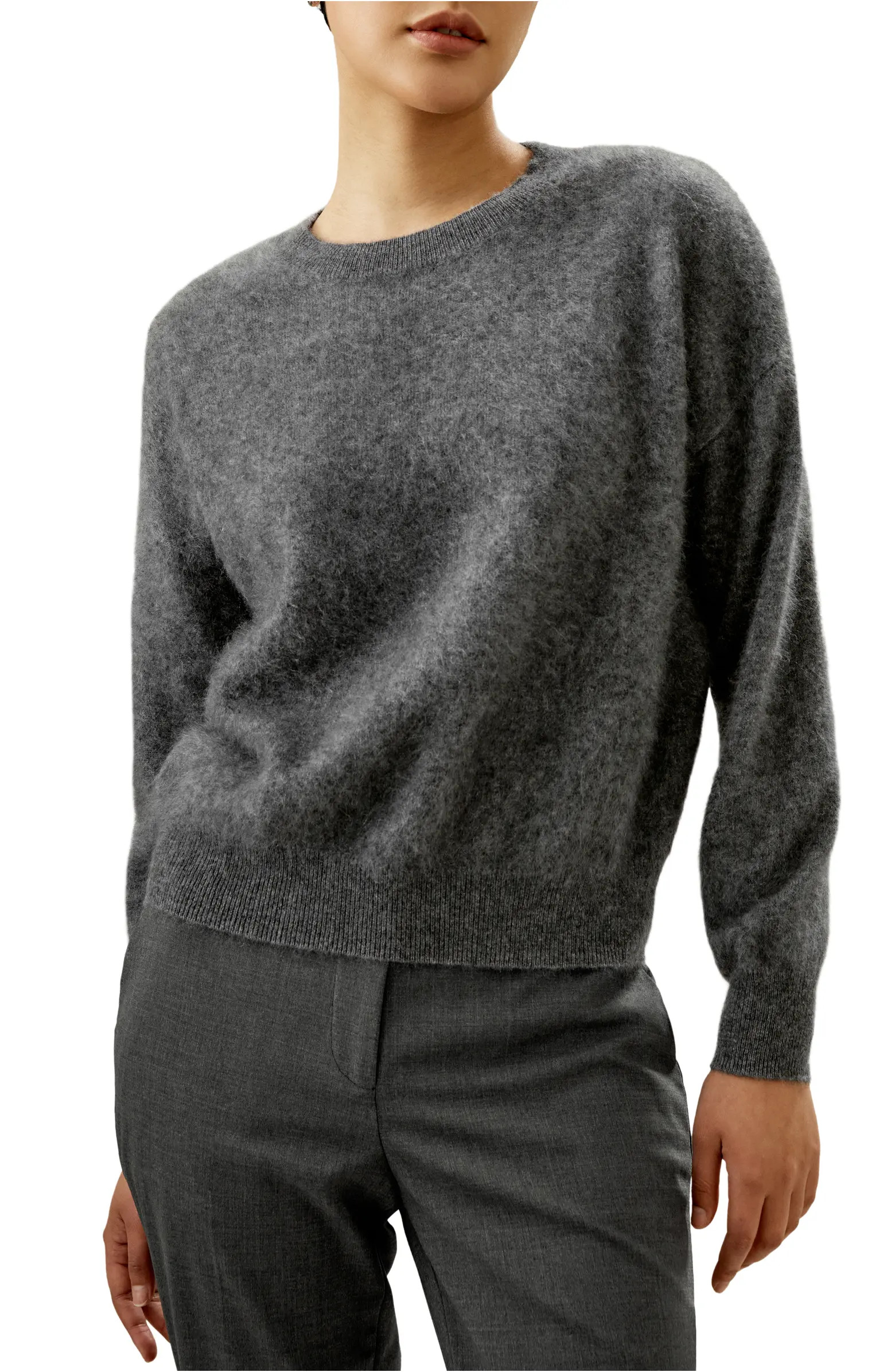 Lilysilk Classic Round Neck Cashmere Sweater for Women | Nordstrom | Nordstrom
