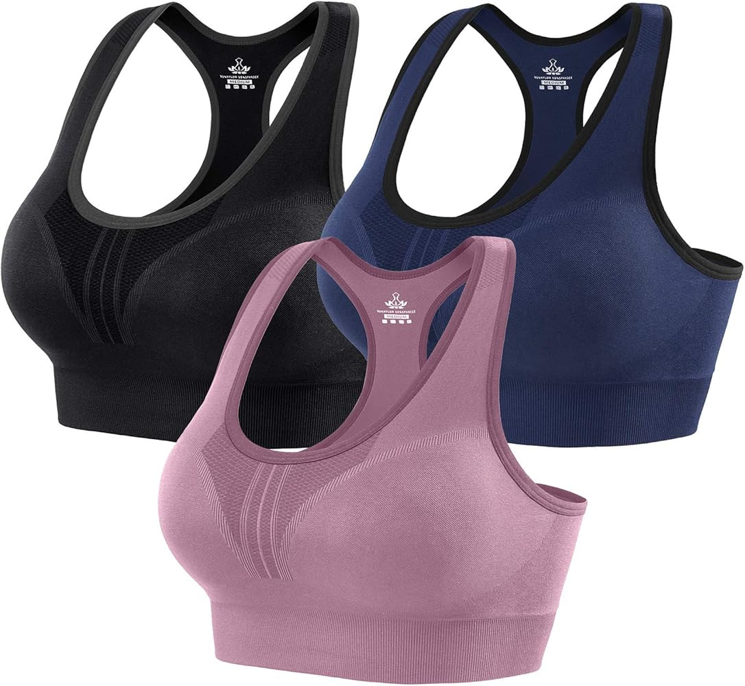 Heathyoga High Impact Sports Bras for Women High Support Padded Sports Bra Workout Bras for Women... | Amazon (US)