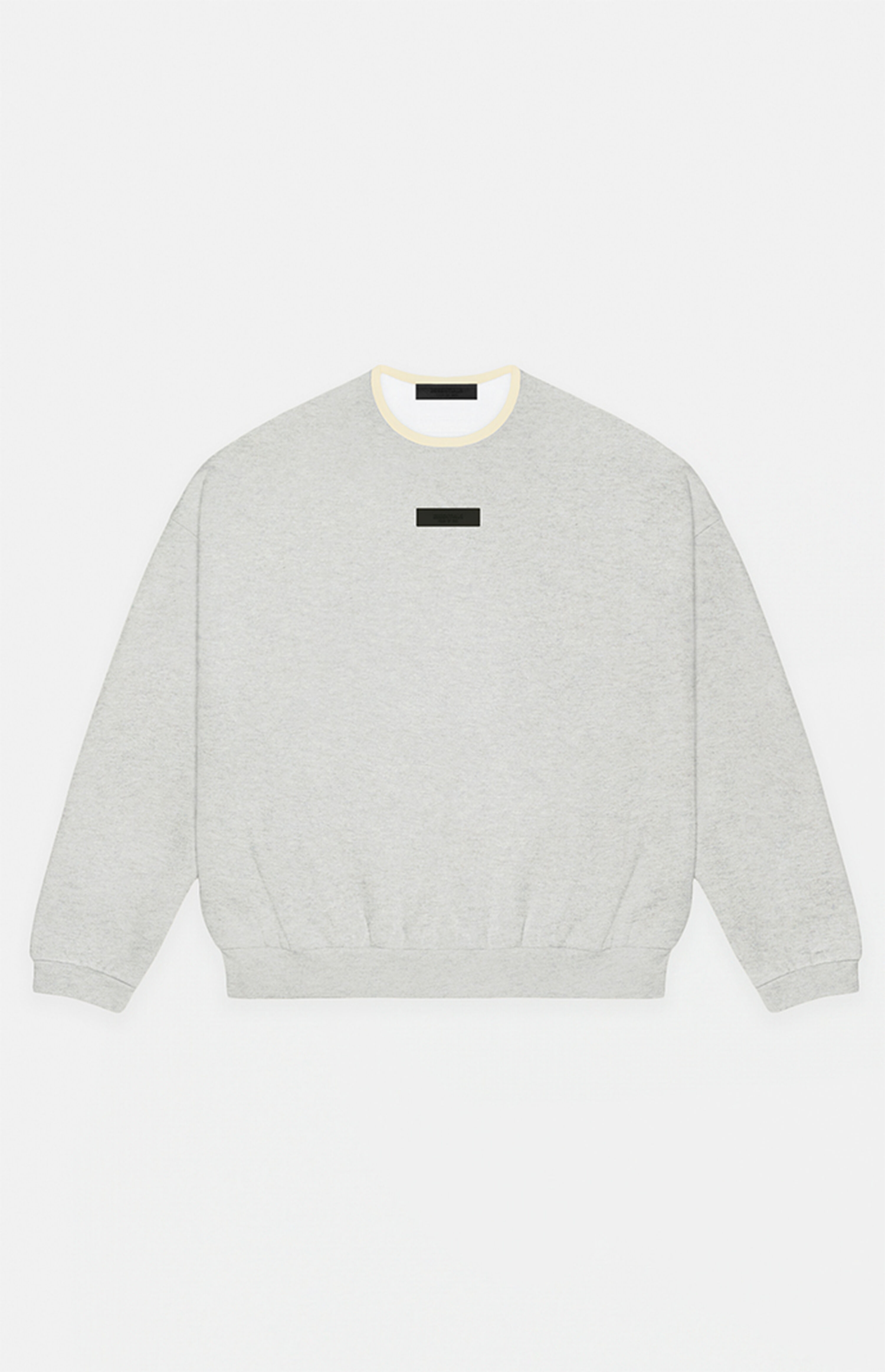 Fear of God Essentials Light Heather Grey Crew Neck Sweatshirt | PacSun