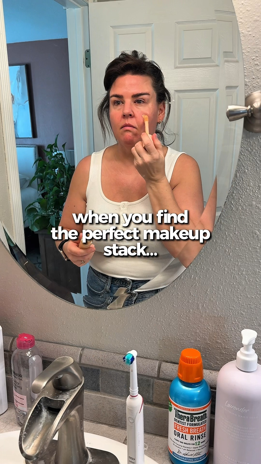 As a woman in my 40s, here is how I’m stacking my makeup these days. #makeuproutine #40yearold @Sephora @Tarte @Saie @BK Beauty 

#LTKgrwm #LTKmorningroutine #LTKBeauty